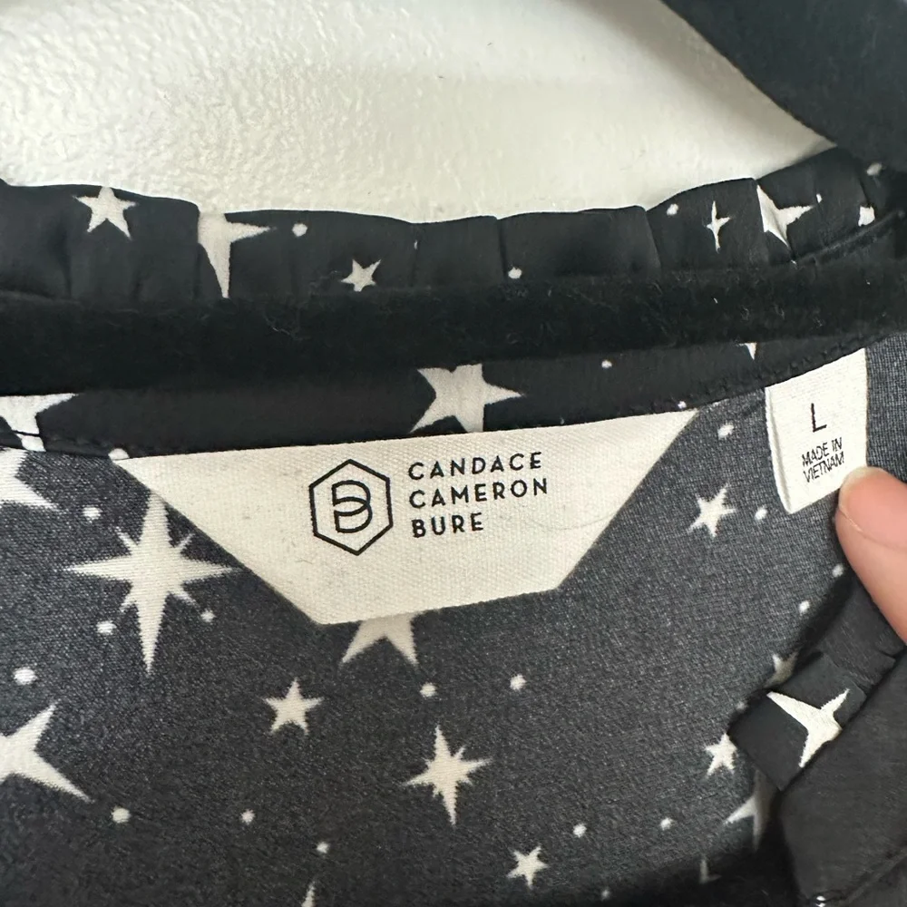 NWOT. Candace Cameron Bure Star Print Maxi Dress. Size:L. - Picture 5 of 5